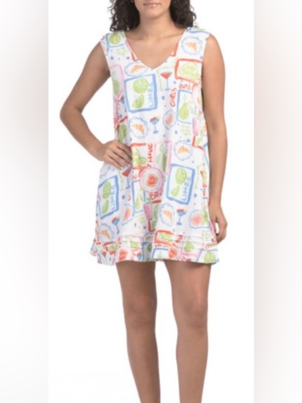 Cynthia Rowley Linen Blend Shift Dress